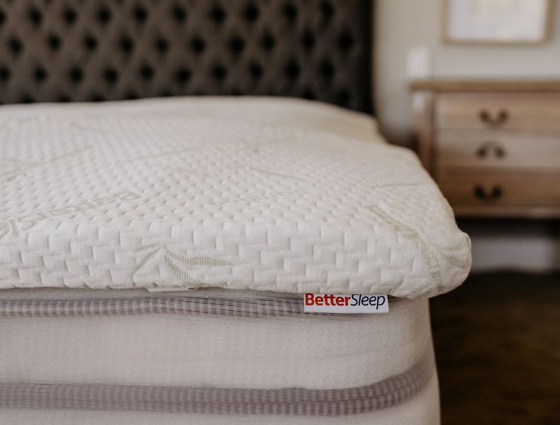 Better Sleep Gel Infused Memory Foam Mattress Topper with Bamboo Cover