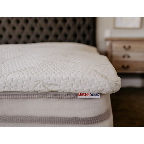Better Sleep Gel Infused Memory Foam Mattress Topper With Bamboo Cover Buy Online In South Africa Takealot Com