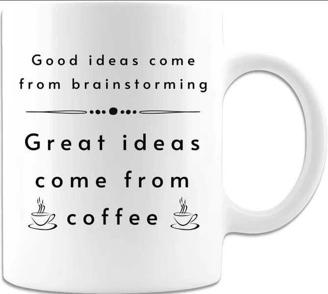 Great Ideas Come From Coffee Birthday Christmas Colleague Office Gift Mug