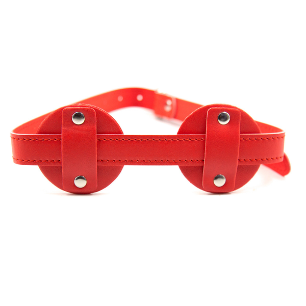 Bondage Bottega, Beatrix Red Leather Blind Fold