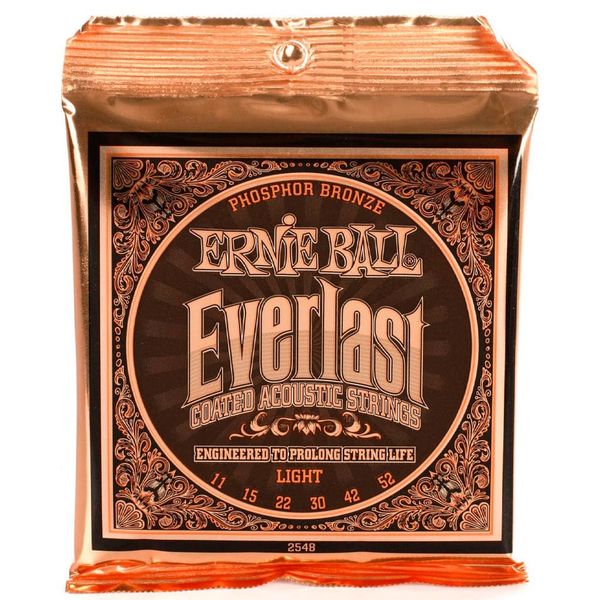 Ernie Ball 2548 - Everlast Phosphor Bronze Acoustic Guitar Strings