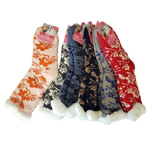 6 Pairs Of Thermal Socks - Winter Socks - Assorted Design &amp; Colour