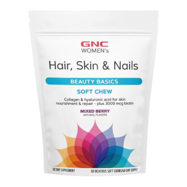 GNC Hair, Skin &amp; Nails Beauty Support Soft Chews - 60 Count