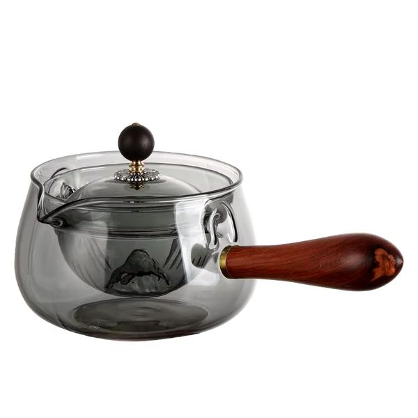 Rotating Teapot, High Borosilicate Glass, Heat Resistance, Stovetop Kettles