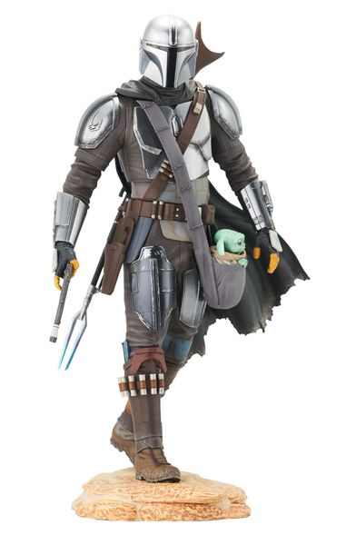 Star Wars Premier Collection The Mandalorian w/Child Statue