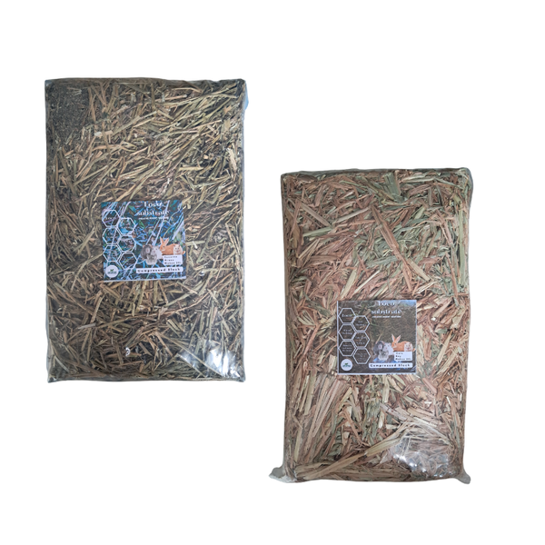 Eco Substrate Compressed Oats Hay &amp; Lucerne- Natural Animal Bedding