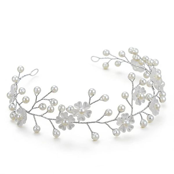 Bride Wedding Hair Vine Flower Hair Piece Bridal Headpiece Pear Hair