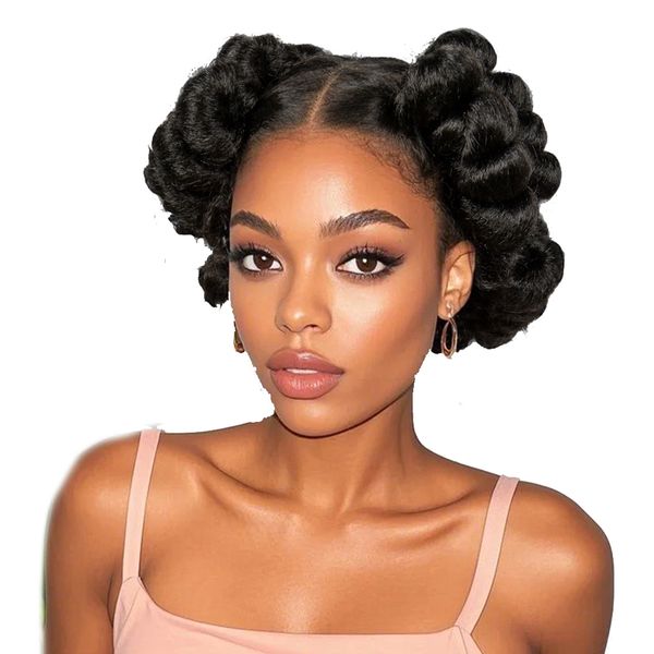 Synthetic Braided Wig-Full Lace-Afro Bantu Twisted Braids