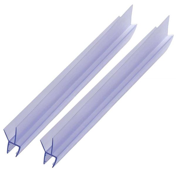 2m-Shower Door Sweep Door, 17mm Bottom Seal for 4-6mm Glass