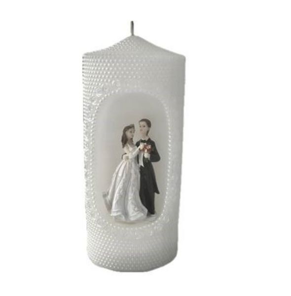 20cm Bride and Groom Candle