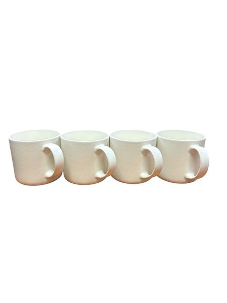 410ML-Ceramic Coffee Cup 4 Piece Set-Cream White-BZ0014-10