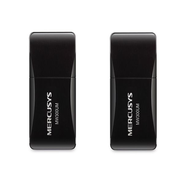 N300 Wireless Mini USB Adapter - 2 Pack