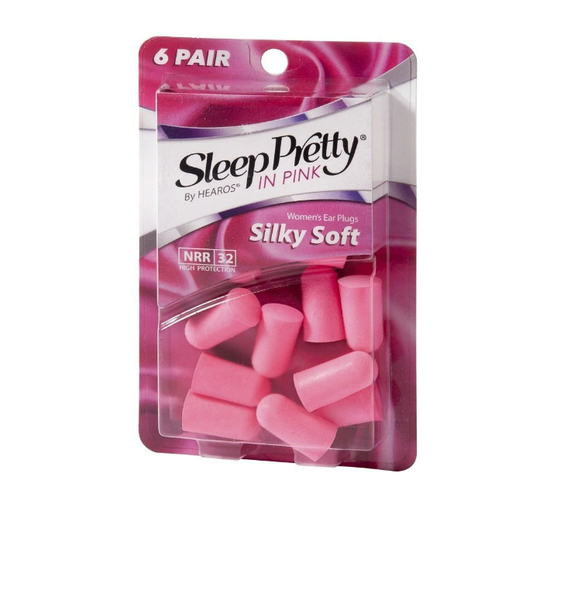 Hearos Ear Plugs Sleep Pretty In Pink 6 pairs