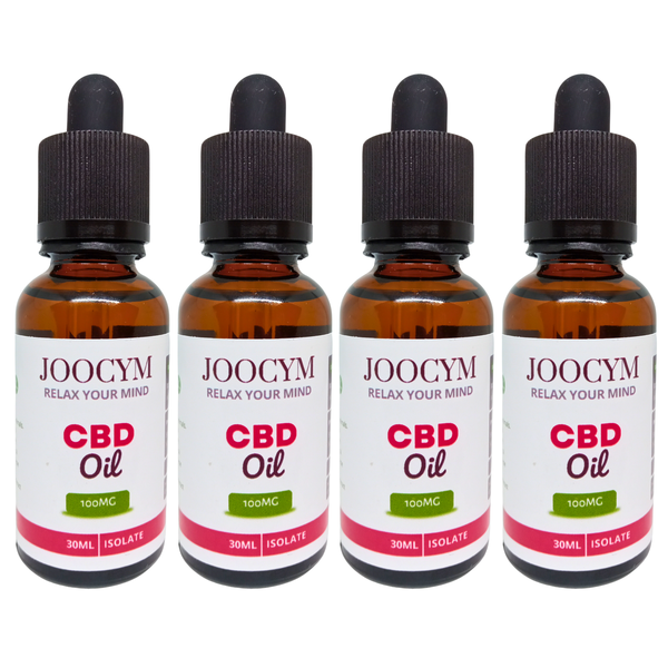 JOOCYM 100mg CBD Oil (Isolate) - 4 Pack