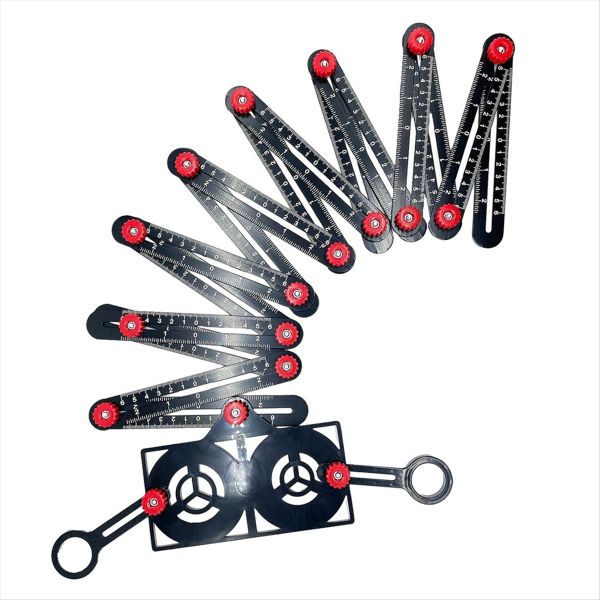 16 Fold Multi Angle Measuring Ruler With Opening Locator