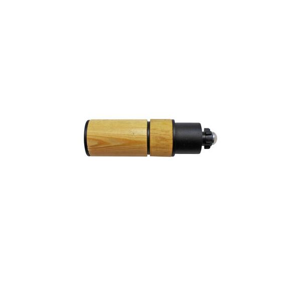 Inspire wood cylinder finial matt black 20mm 2pce