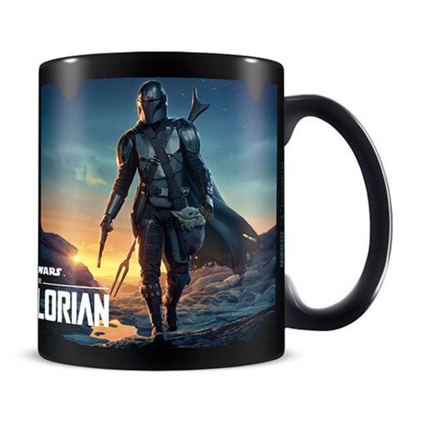 Star Wars: The Mandalorian (Nightfall) Black Coffee Mug