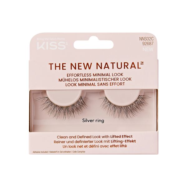 KISS The New Natural Effortless Minimal Look False Eyelashes Silver Ring