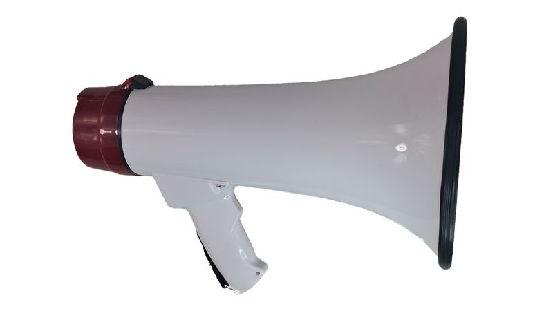 30W Portable Folding Megaphone with Loud Sound and Siren