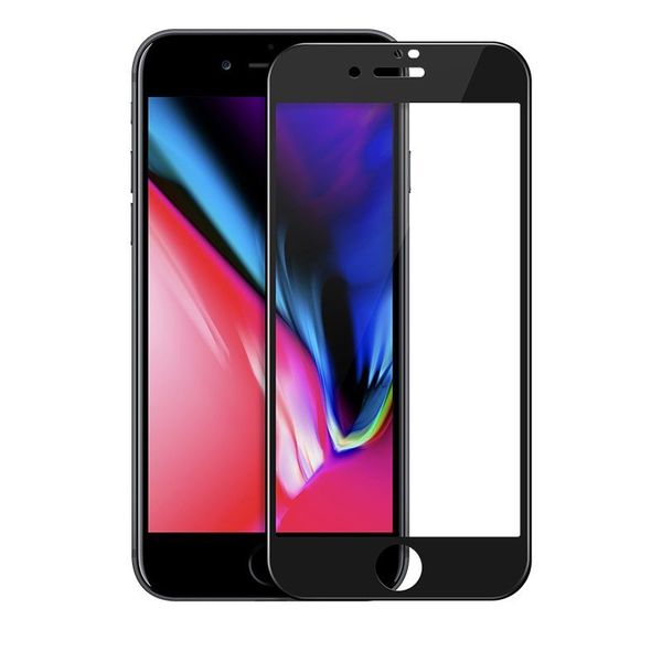 Tempered Glass Screen Protector iPhone 7 / 8 BLACK