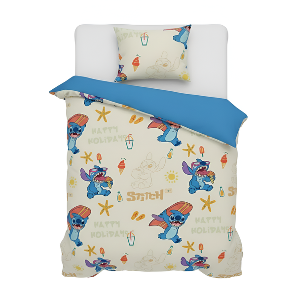 Disney Stitch Summer Fun Single Duvet Cover Set