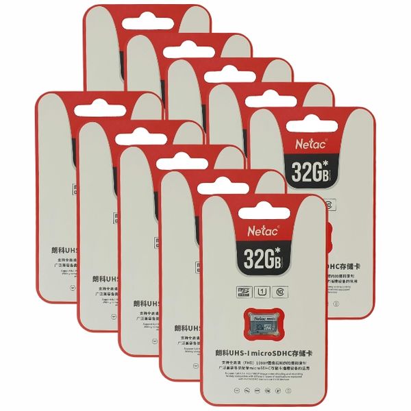 10 Pack - Netac 32GB MicroSD - Class10 - High Speed Transfer