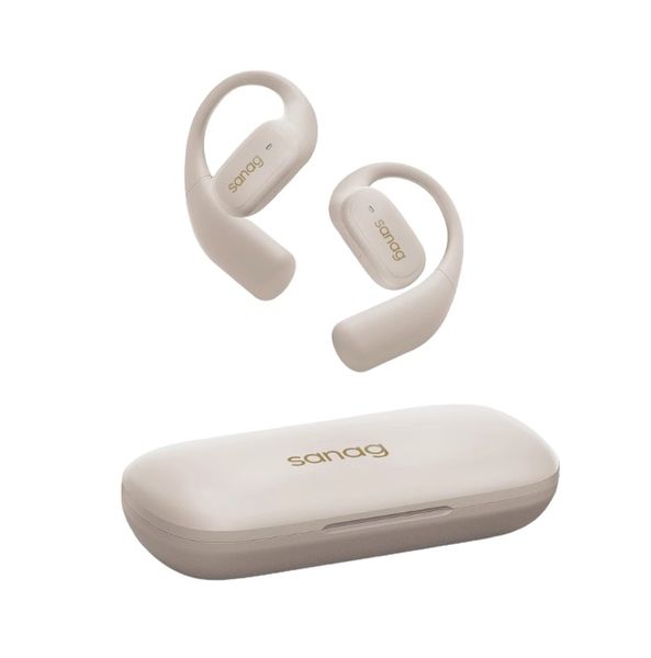 SANAG - Z77 - IPX5 Wireless Bone Conduction Over hook Earbuds - Beige