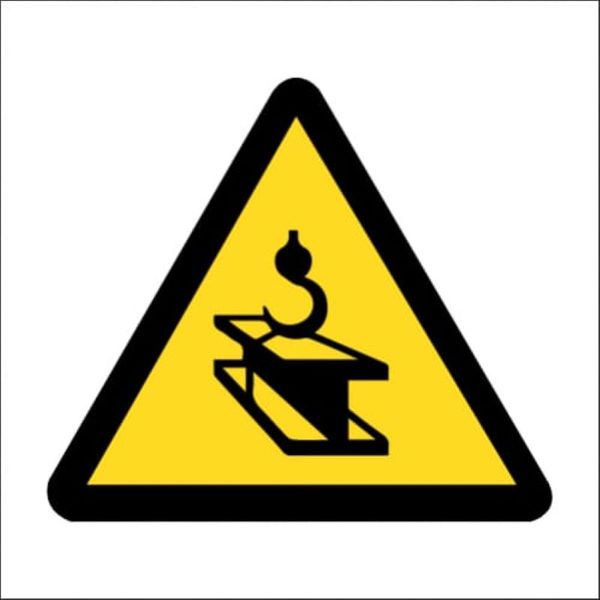 Suspended Loads Hazard Sign 290x290 On Chromadek