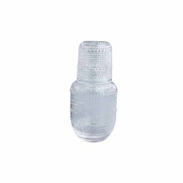 Whisky Carafe and Glass Cup Set 600ml - Set of 2
