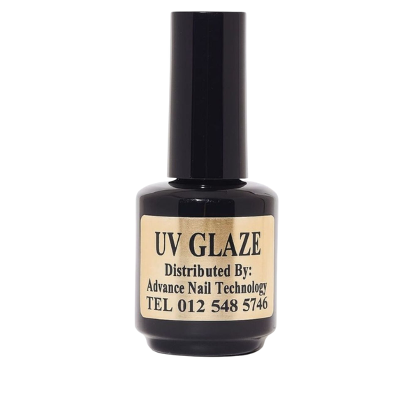 UV Glaze Clear Top Coat - High Gloss, Long-Lasting Gel 15ml