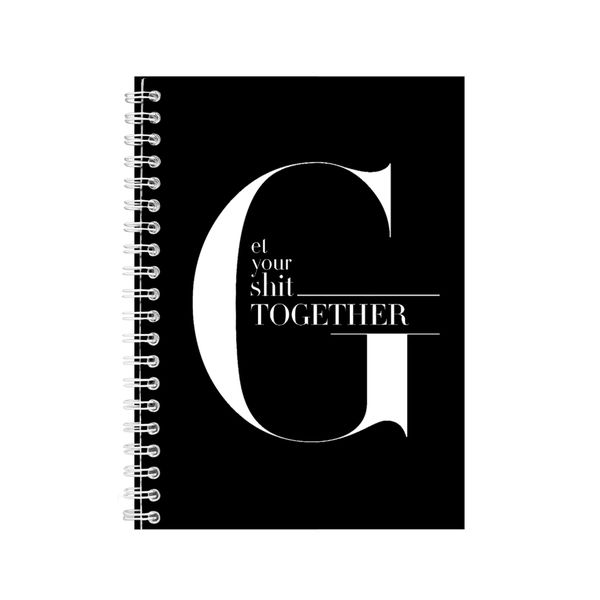 Together A5 Notebook Spiral Lined Motivational Sayings Graphic Notepad 169