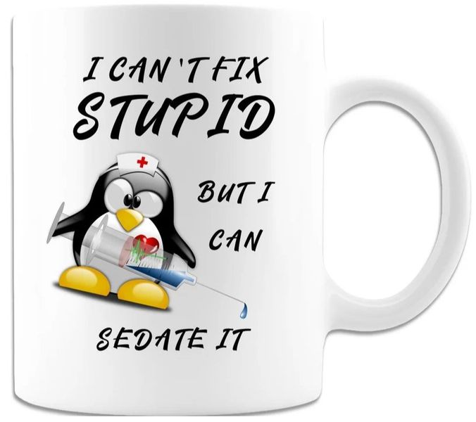 I Can Sedate Stupid Colleague Birthday Christmas Nurse Doctor Gift Mug