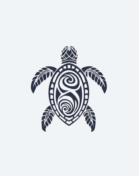 EZINK Tribal Turtle Temporary Tattoo | Lasts 1-2 Weeks