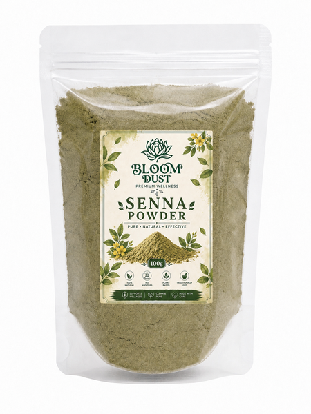 Bloom Dust Senna Powder 100g - Pure Cassia angustifolia Herbal Leaf Pow