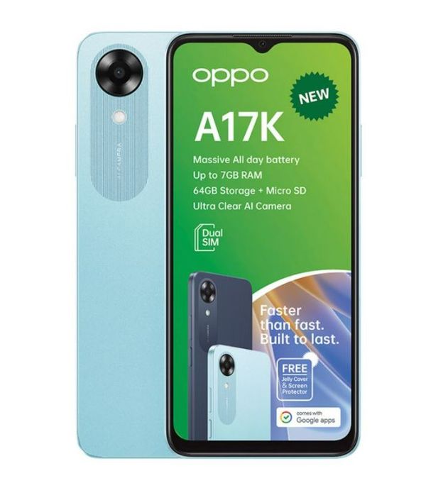 Oppo A17K 4G Dual Sim 64GB - Light Blue