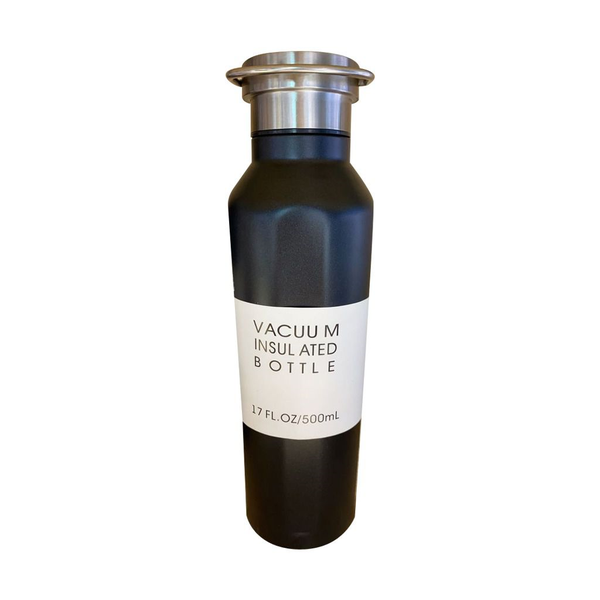 500ml Hot &amp; Cold Insulated Vacuum Bottle Flask - Black