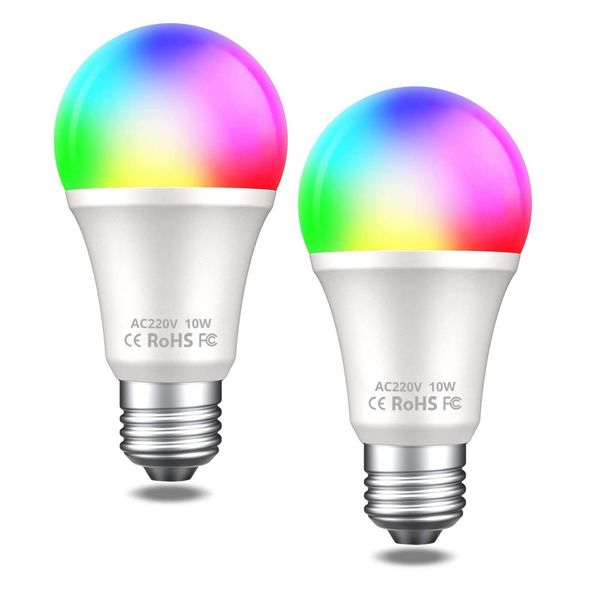 Smart LED Light Bulb A60 E27 WiFi - 2 Pack