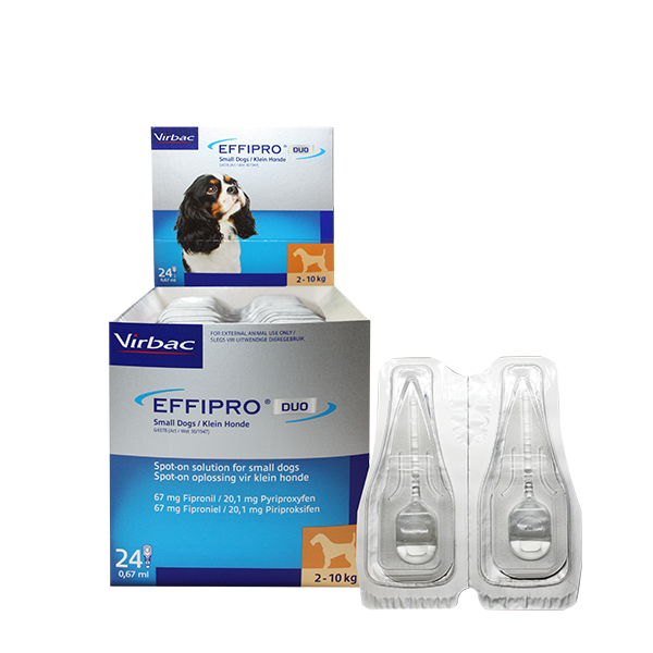 Virbac - Effipro Duo Spot On Treatment for Small Dogs 2-10kg 24's