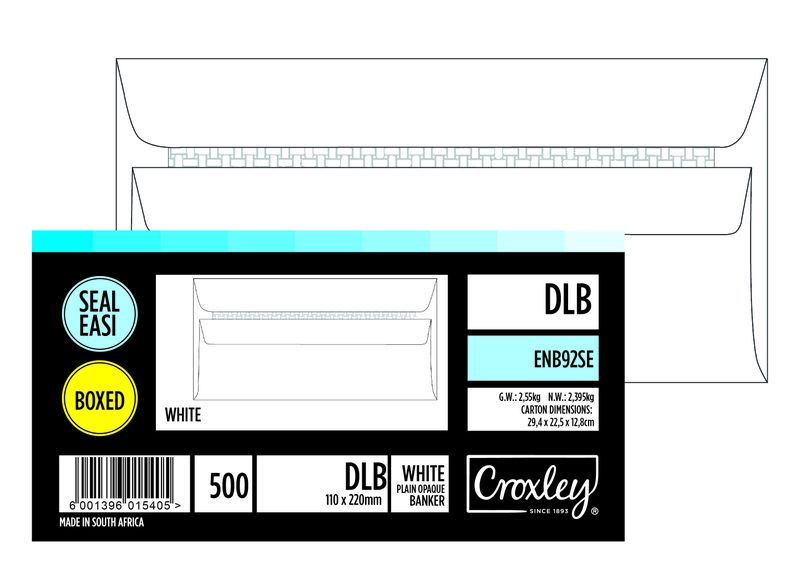 Croxley DLB White Seal Easi Unbanded Envelopes (Box of 500)