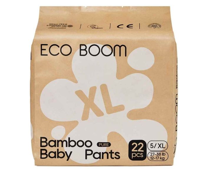 Eco Boom Joy Biodegradable Bamboo Pull Up Pants - X Large 22 Pack