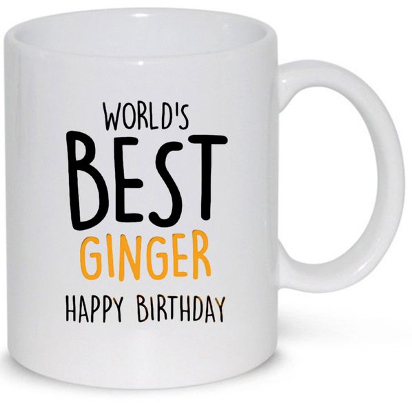 World's Best Ginger Happy Birthday Gift 11Oz Premium Coffee Mug