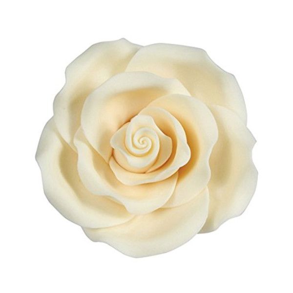 Culpitt 50mm 10 x Large Edible Sugar Soft Roses For Wedding Cake Decoration