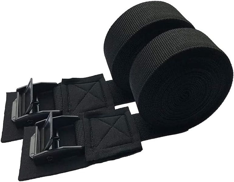 High-Strength Nylon Car Roof Tie-Down Straps for Kayaks, Boards, Bikes