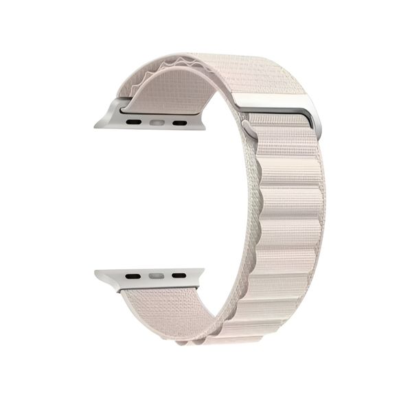 Nylon Watch Band with G Hook Compatible with Apple-42/44/45/49mm -Starlight