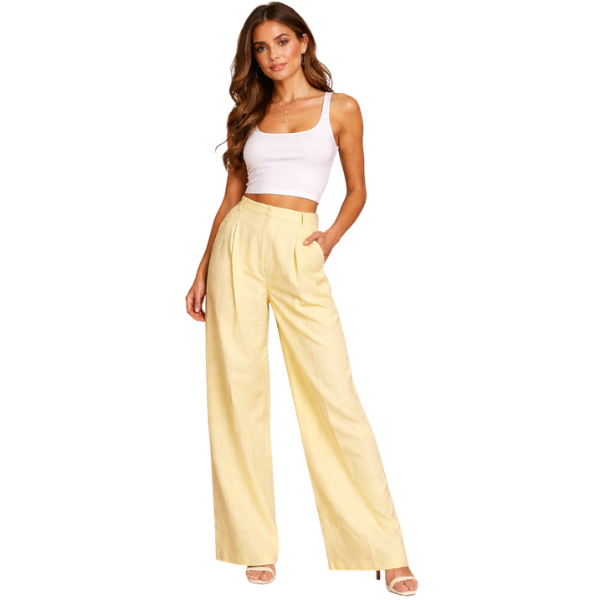 Missy Missi Ladies Tailored Wide-Leg Pants
