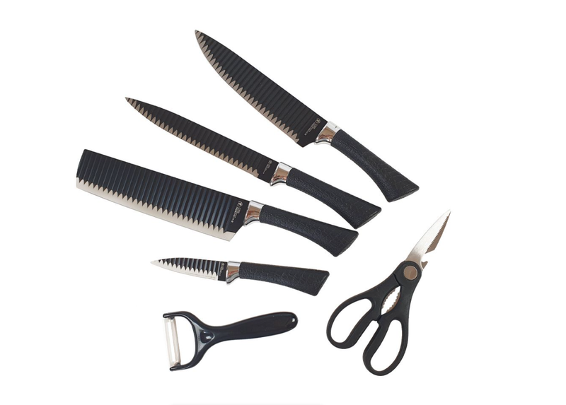 Non Stick 6 Piece Kitchen Knife Set