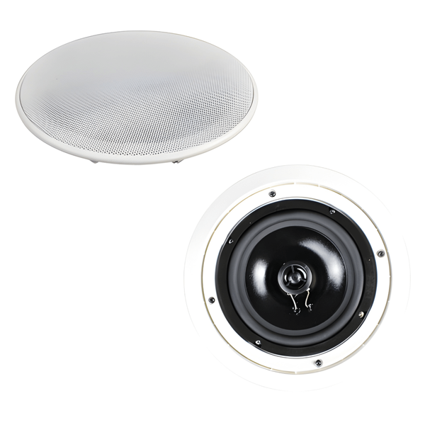 Imix IMCS6.5 Ceiling Speaker 6.5 100V Line, 3-6W, White Flush-Mount Audio