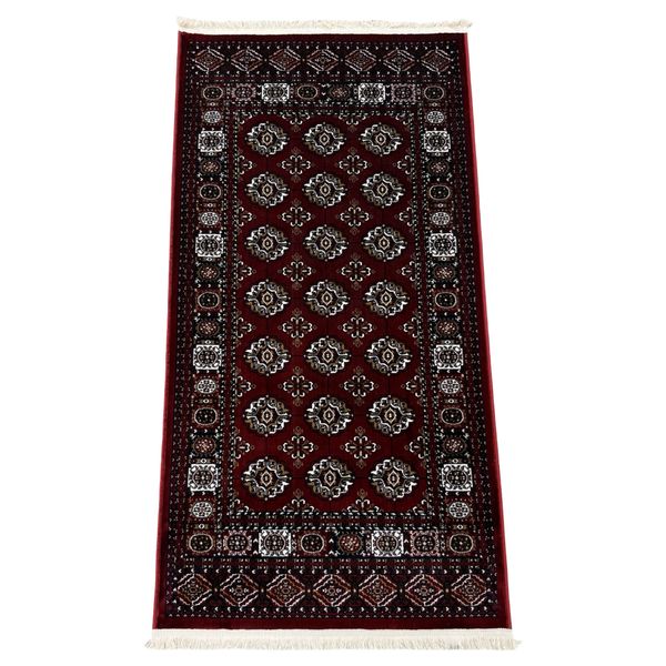 High Quality Soft Red Turkish Bokhara Bedside Rug - 150 x 80 cm