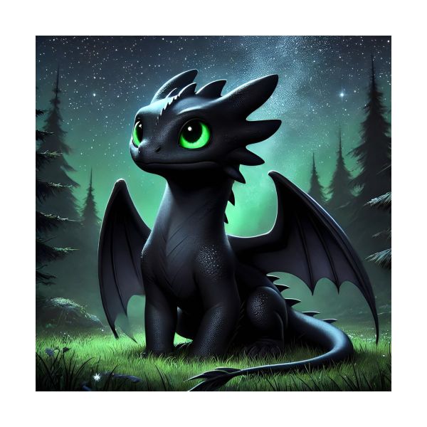 Toothless Diamond Painting Kit (40x40cm)