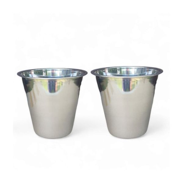 Set 4lt Stainless Steel Fishing Buckets